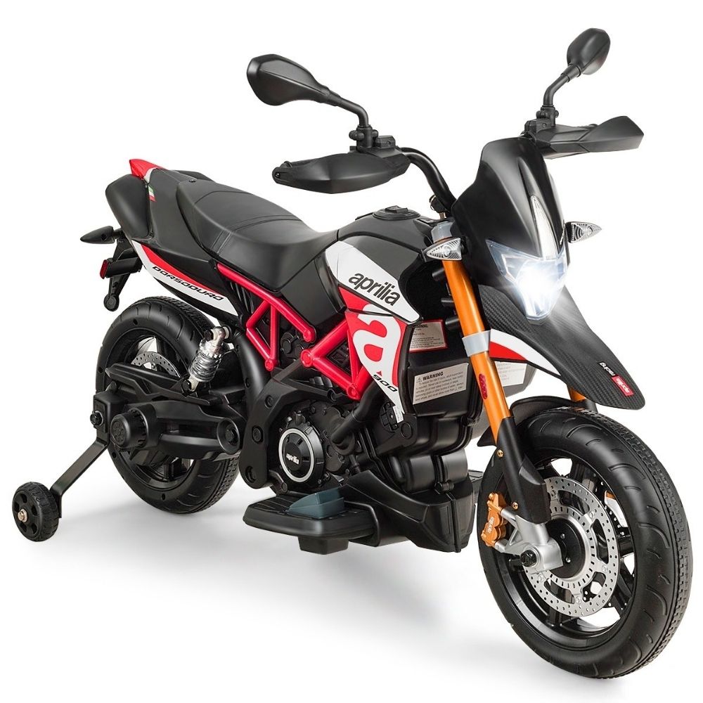 Motocross Aprilia Dorsoduro Motocicletta Elettrica per Bambini 12v Prodotto Ufficiale LIMITED EDITION