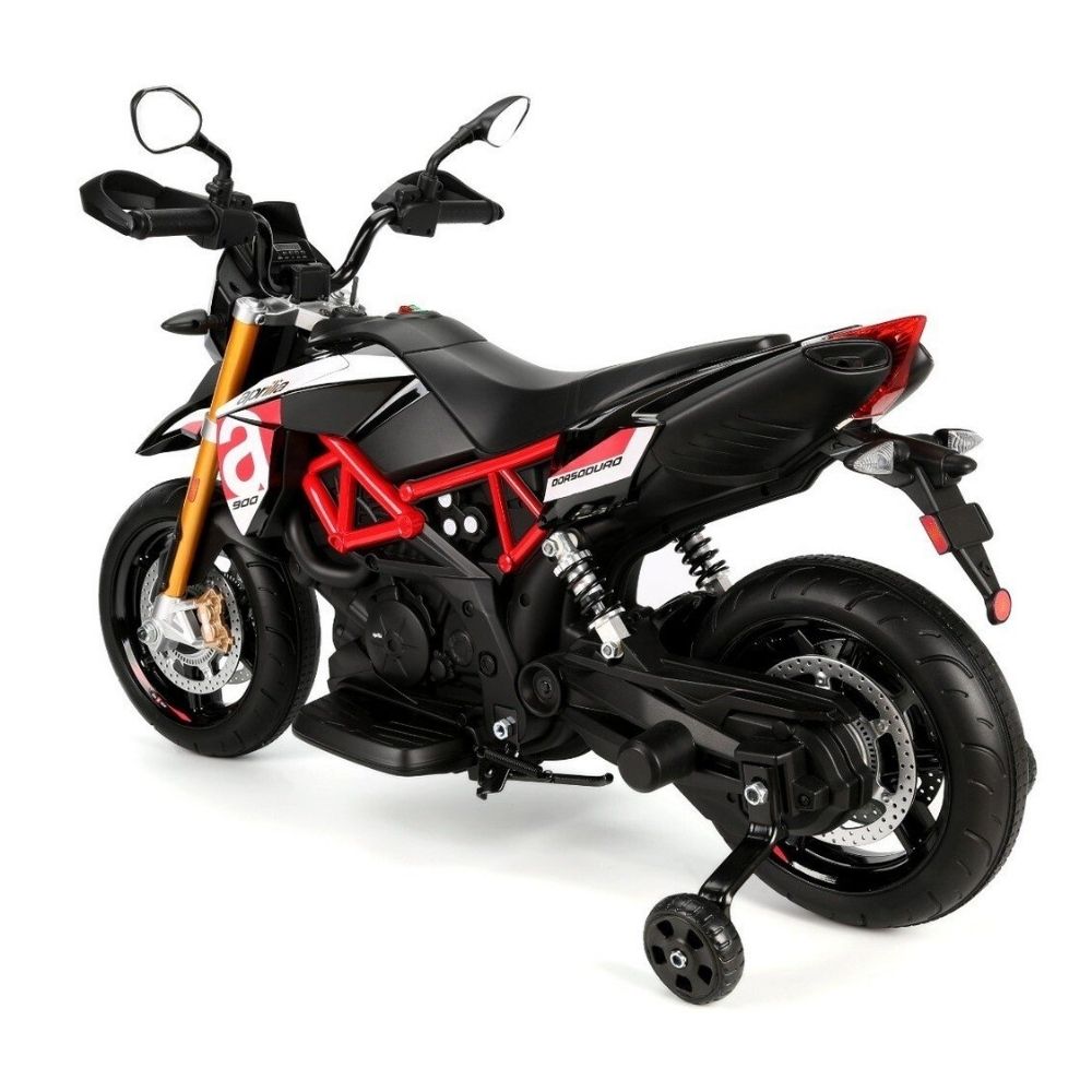 Motocross Aprilia Dorsoduro Motocicletta Elettrica per Bambini 12v Prodotto Ufficiale LIMITED EDITION