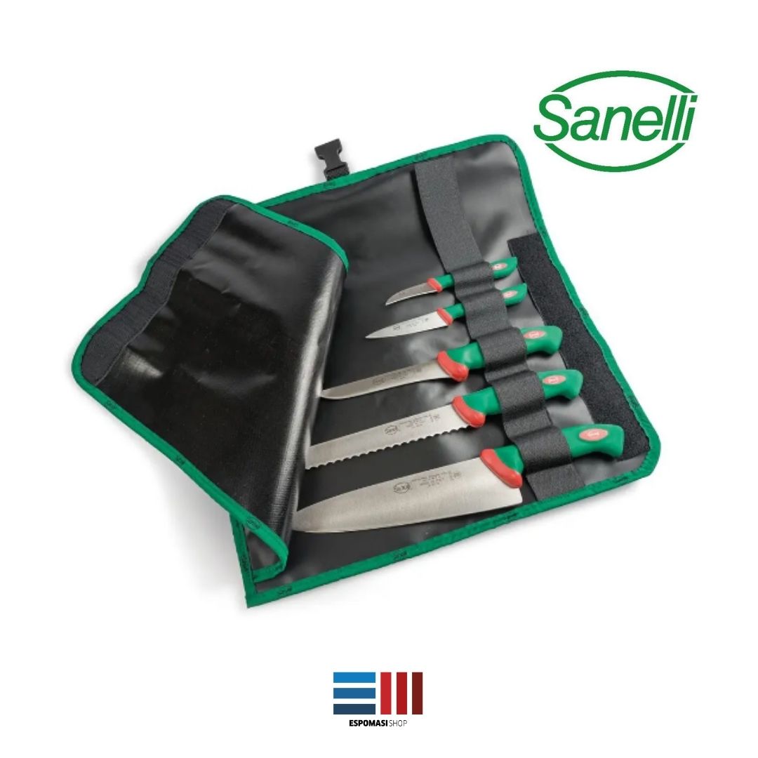Sanelli Rotolo Pieghevole Portacoltelli Lavabile 5 Posti