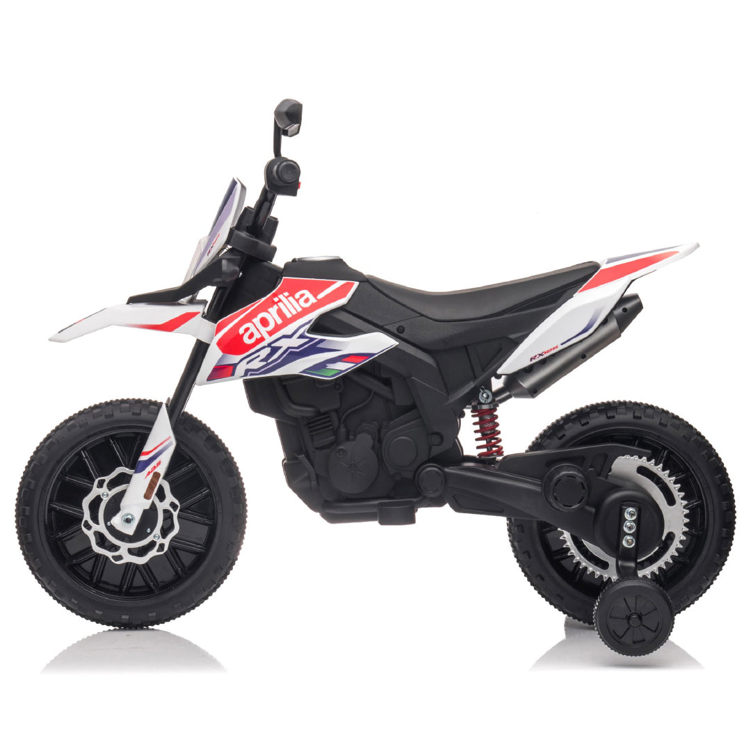 Aprilia MX-125 Motocross Eléctrico para Niños 12v Ruedas de Goma Full Opcional