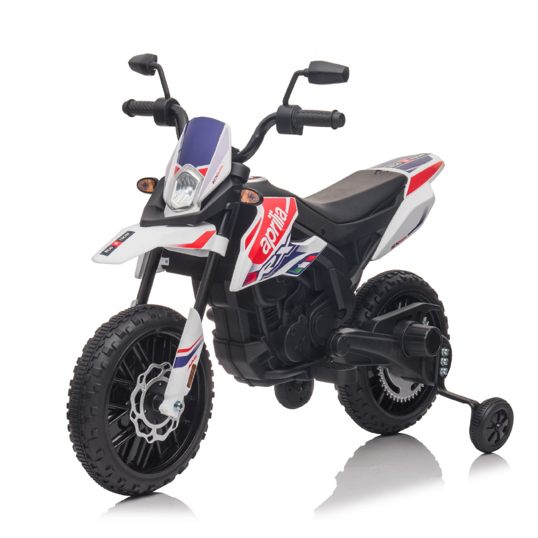 Aprilia MX-125 Motocross Eléctrico para Niños 12v Ruedas de Goma Full Opcional