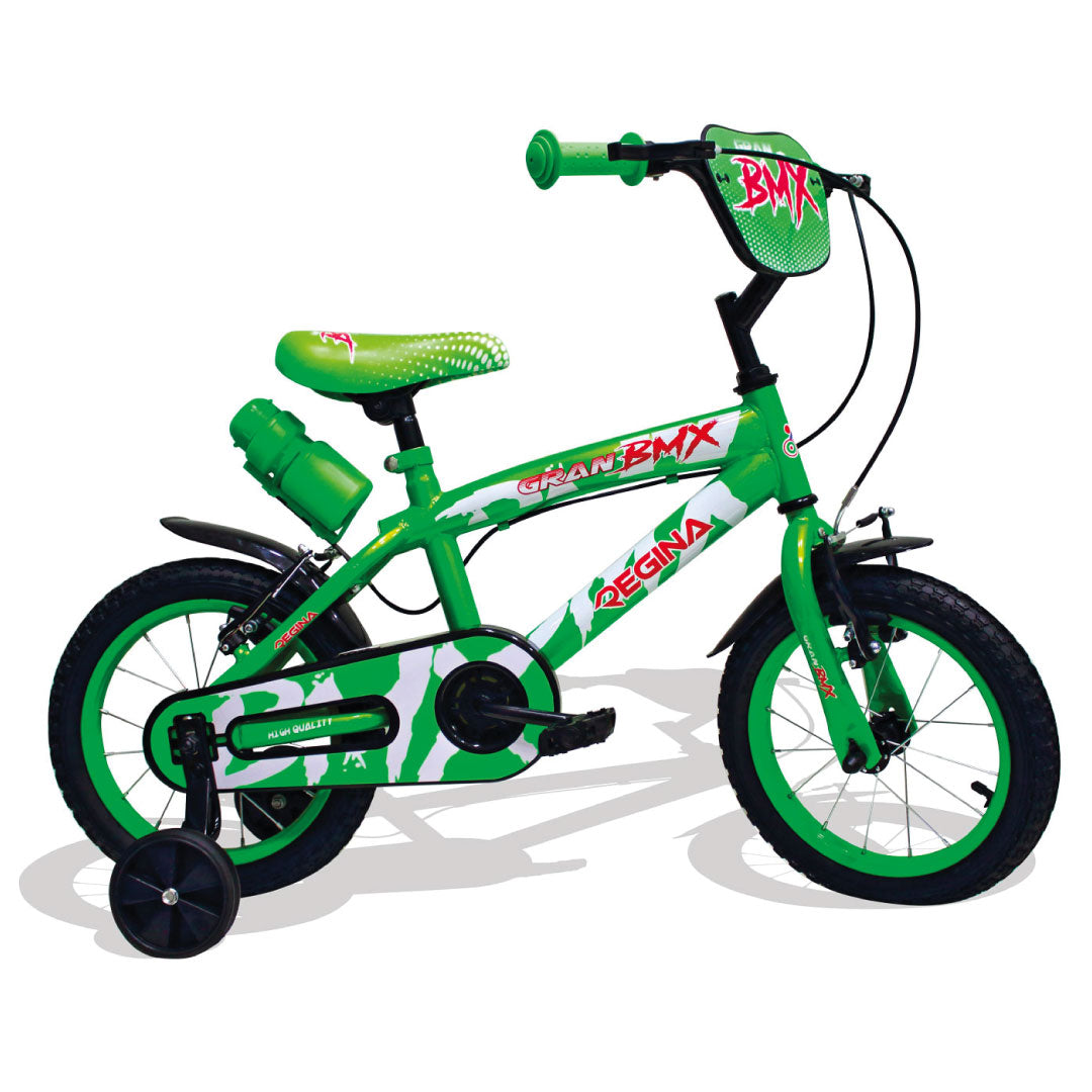 KidFun BMX Regina Bicicletta per Bambini 12" Verde