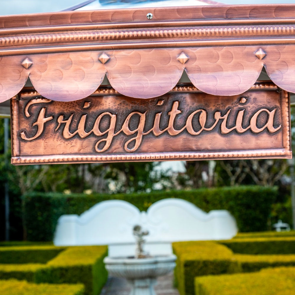 Carrettino Friggitorìa in acciaio inox con tettoia