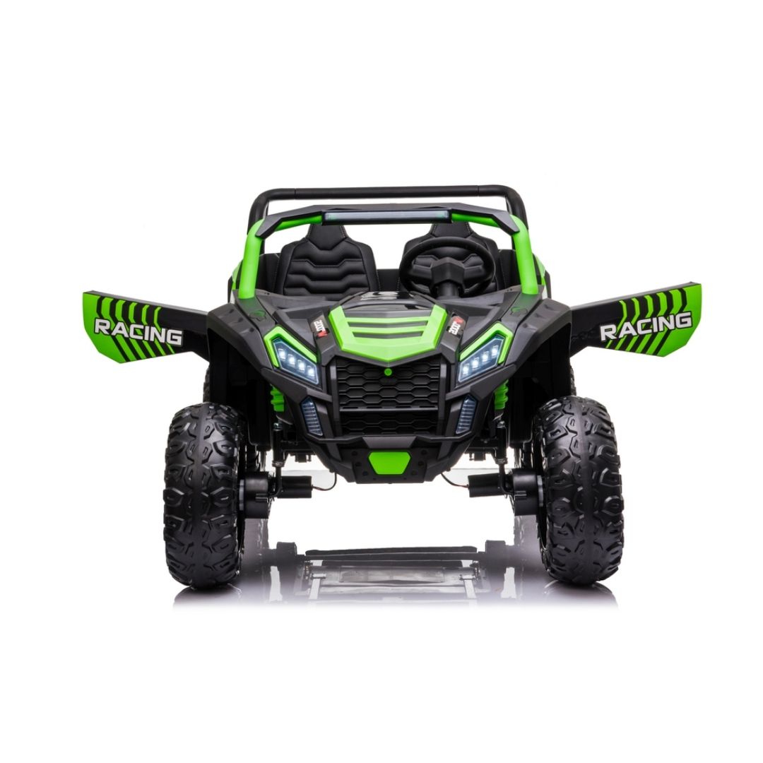 Fuoristrada Predator Macchina Elettrica per Bambini 24v (2 Motori 200W, Ruote Antiscivolo e Sedili in Pelle) Extralarge