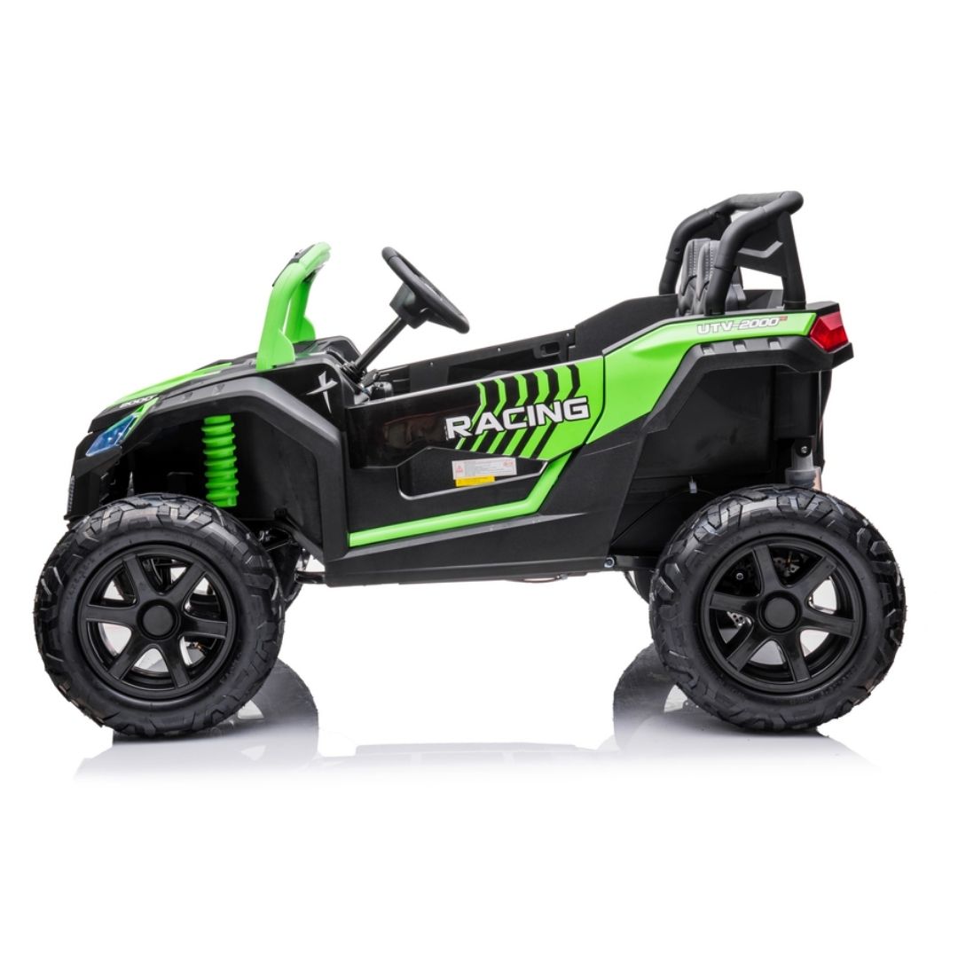 Fuoristrada Predator Macchina Elettrica per Bambini 24v (2 Motori 200W, Ruote Antiscivolo e Sedili in Pelle) Extralarge