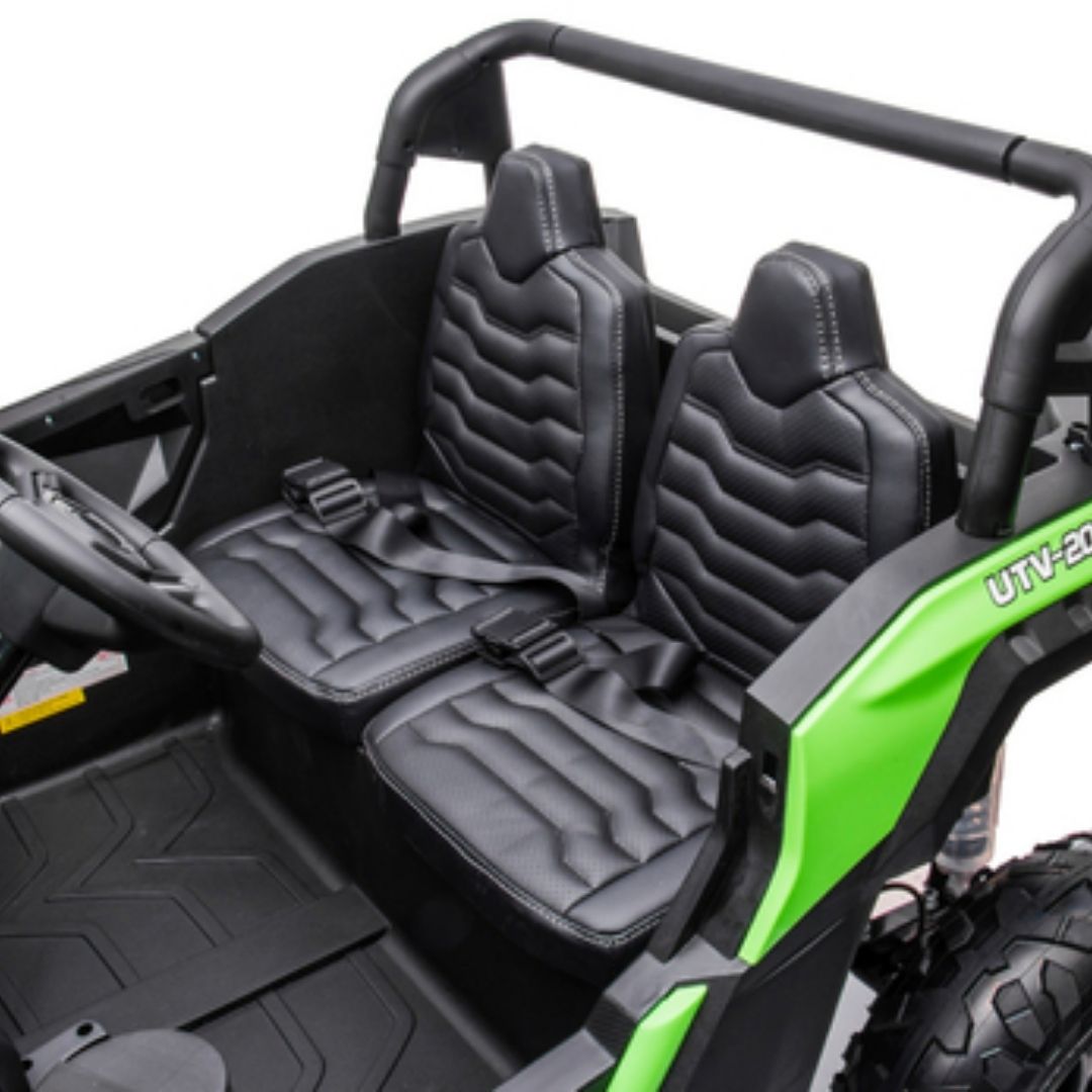 Fuoristrada Predator Macchina Elettrica per Bambini 24v (2 Motori 200W, Ruote Antiscivolo e Sedili in Pelle) Extralarge