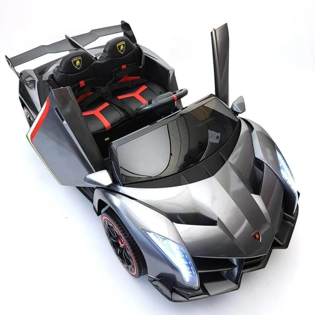 Lamborghini Veneno Elettrica per Bambini – 12V, Sedile in Pelle Full Optional