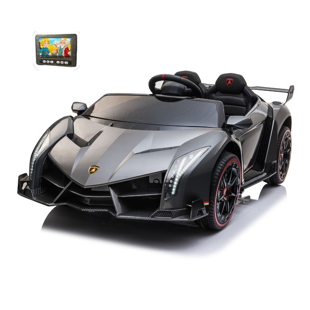 Lamborghini Veneno Elettrica per Bambini – 12V, Sedile in Pelle Full Optional