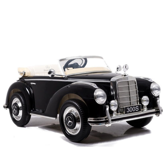 Mercedes 300S Macchina Elettrica per Bambini Epoca Black Full Optional