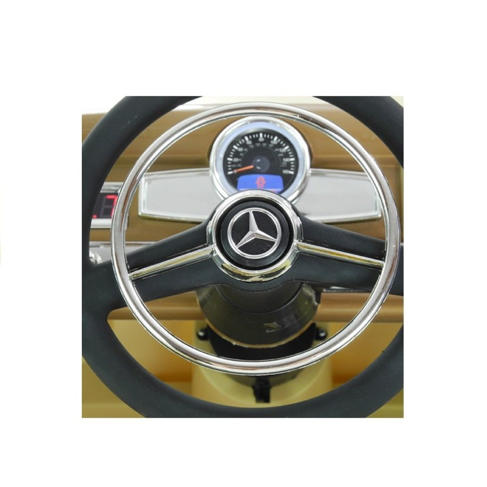 Mercedes 300S Macchina Elettrica per Bambini Epoca Black Full Optional
