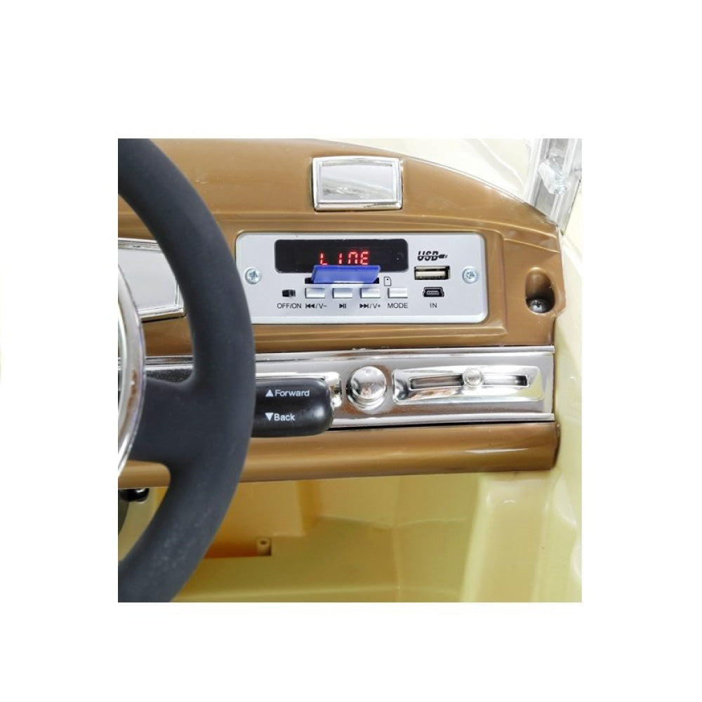 Mercedes 300S Macchina Elettrica per Bambini Epoca Black Full Optional