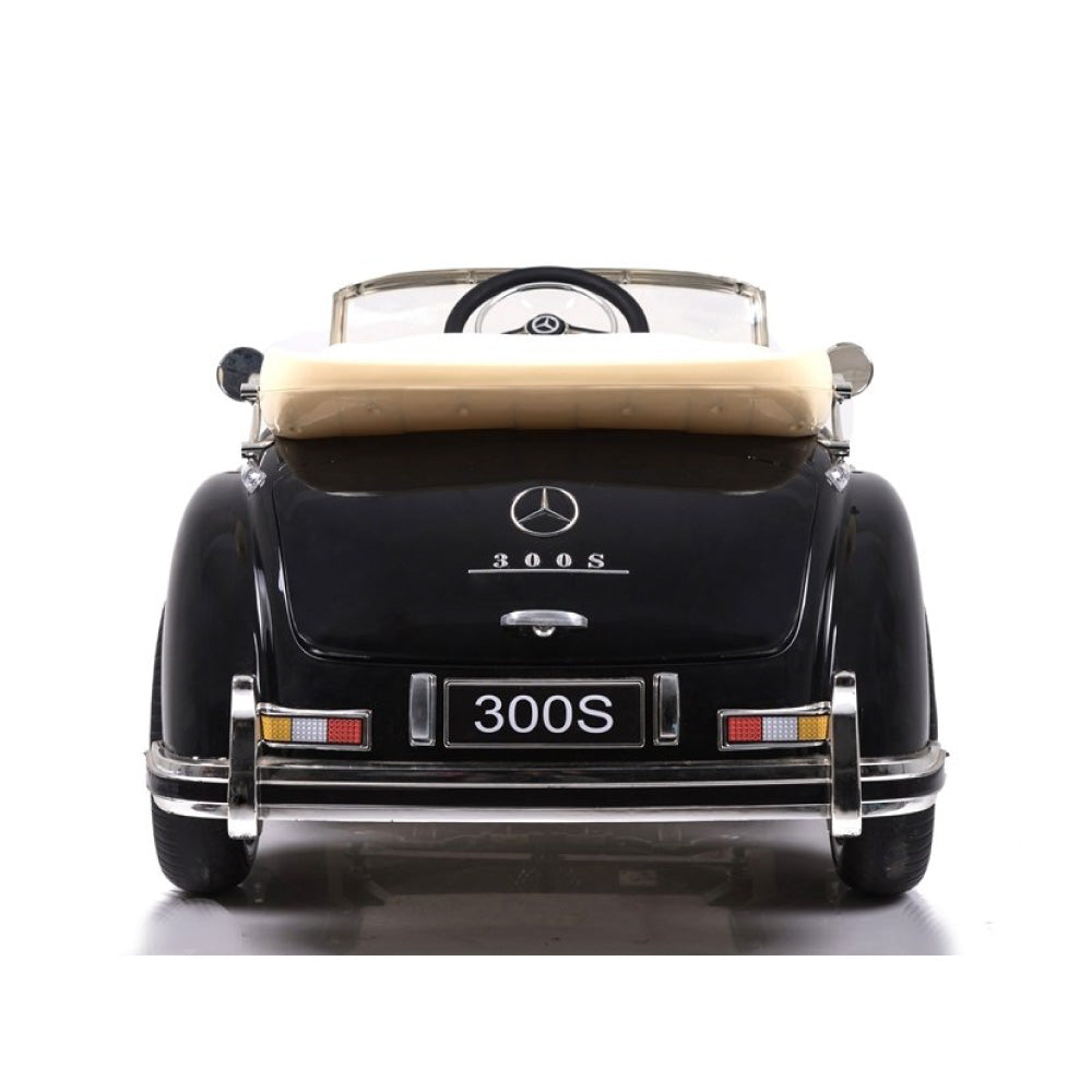 Mercedes 300S Macchina Elettrica per Bambini Epoca Black Full Optional