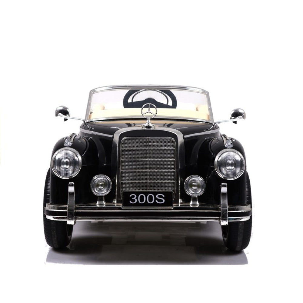 Mercedes 300S Macchina Elettrica per Bambini Epoca Black Full Optional