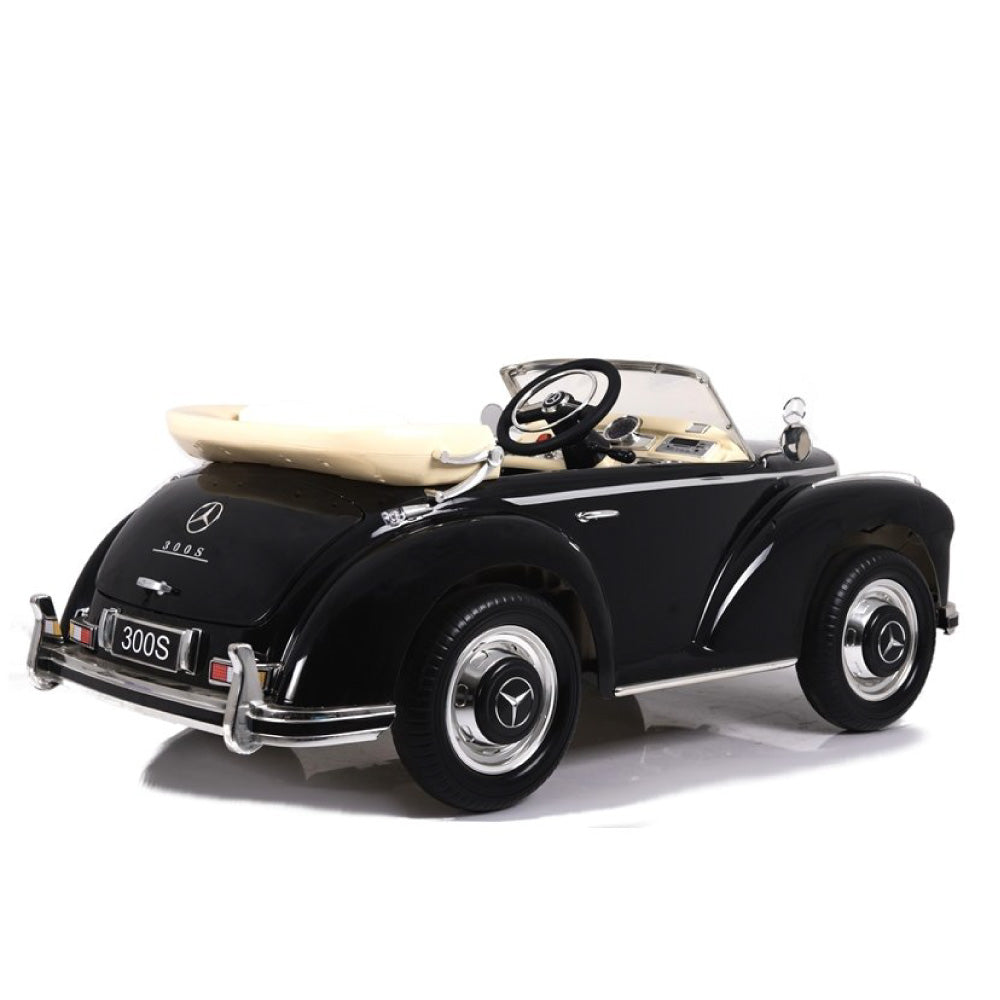 Mercedes 300S Macchina Elettrica per Bambini Epoca Black Full Optional