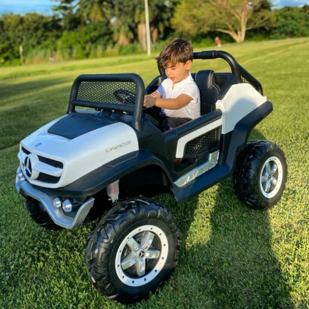 Mercedes Benz Unimog Maxi Size Electric Car for Children Extralarge 4x4 Full Optional Extralarge
