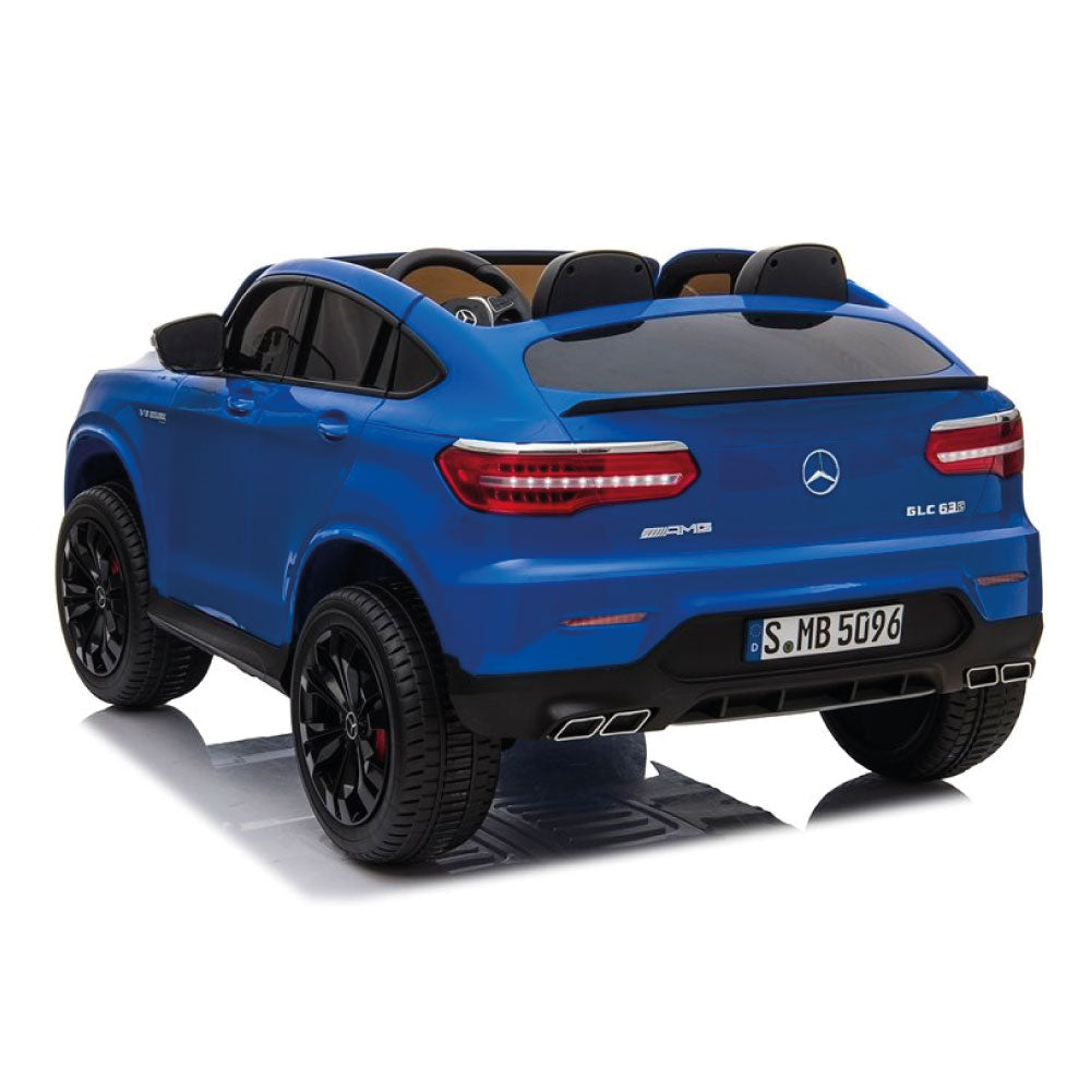 Coche Eléctrico para Niños Mercedes GLC 63S 2 PLAZAS 4X4 con Ruedas de Goma Extra Grandes Full Opcional
