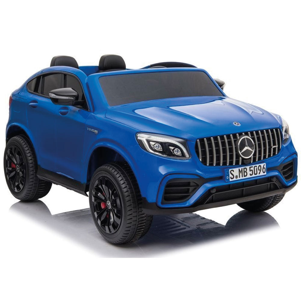 Coche Eléctrico para Niños Mercedes GLC 63S 2 PLAZAS 4X4 con Ruedas de Goma Extra Grandes Full Opcional