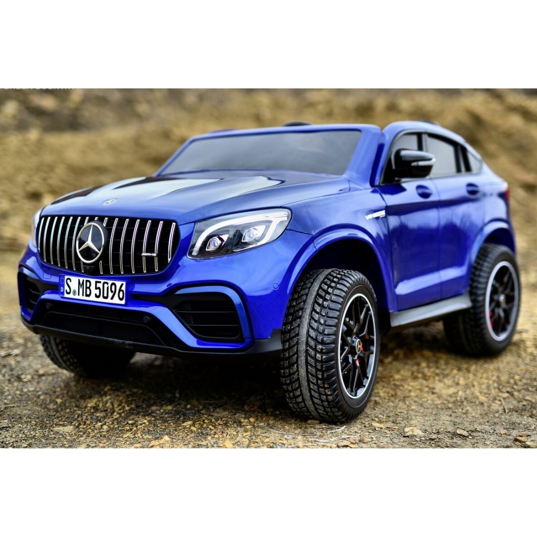 Coche Eléctrico para Niños Mercedes GLC 63S 2 PLAZAS 4X4 con Ruedas de Goma Extra Grandes Full Opcional