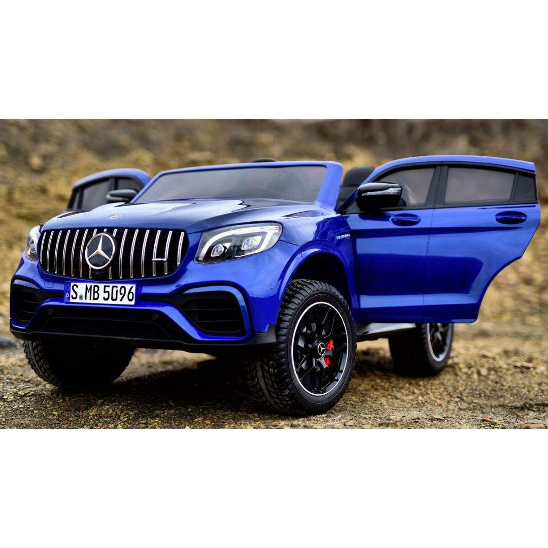 Coche Eléctrico para Niños Mercedes GLC 63S 2 PLAZAS 4X4 con Ruedas de Goma Extra Grandes Full Opcional