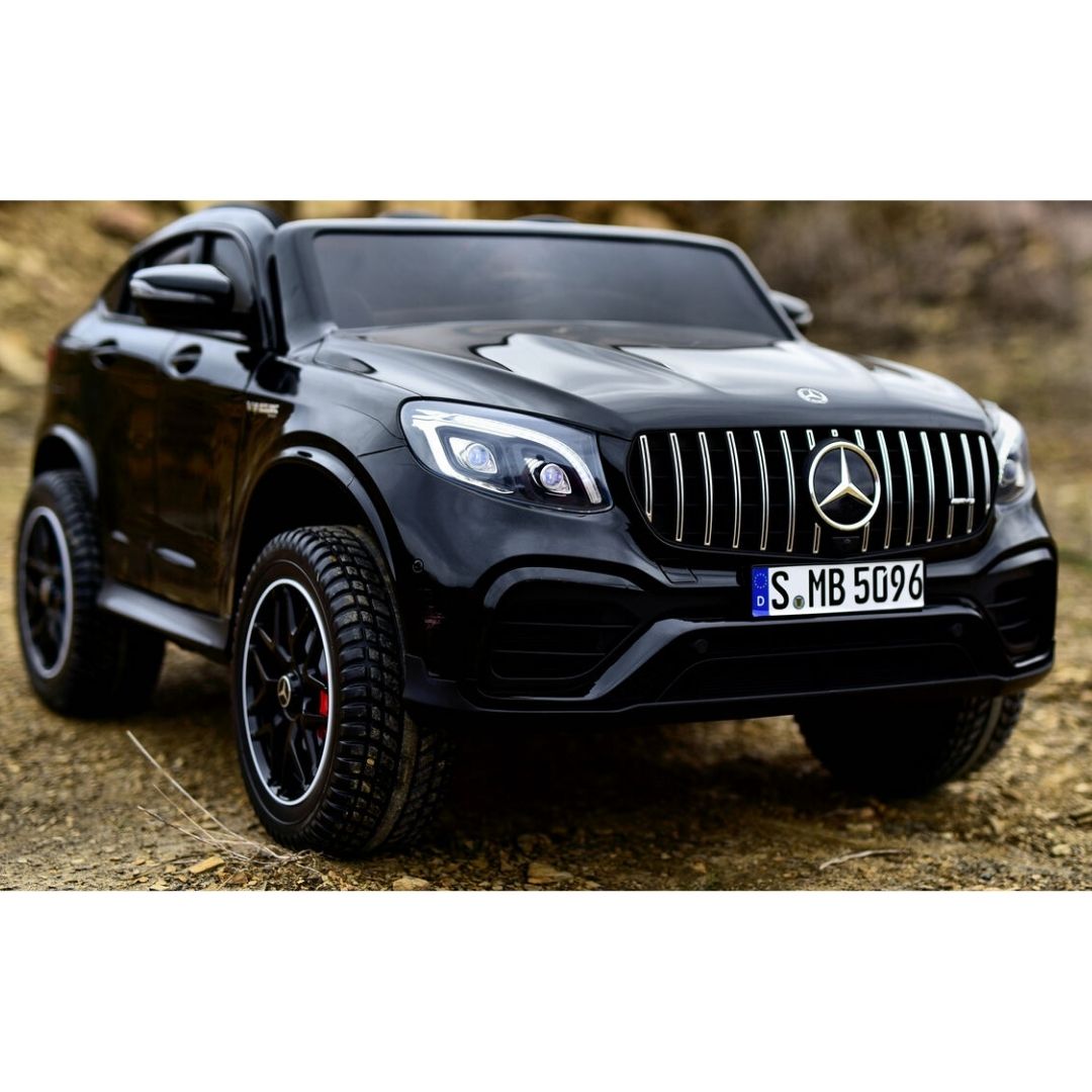 Coche Eléctrico para Niños Mercedes GLC 63S 2 PLAZAS 4X4 con Ruedas de Goma Extra Grandes Full Opcional