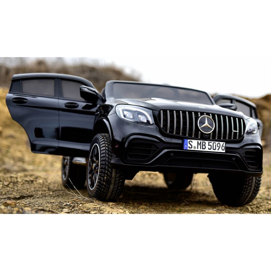 Coche Eléctrico para Niños Mercedes GLC 63S 2 PLAZAS 4X4 con Ruedas de Goma Extra Grandes Full Opcional