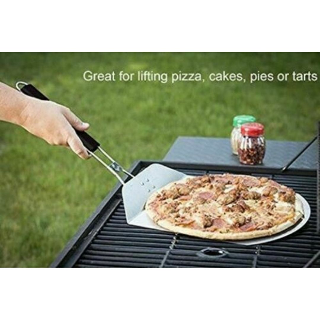 Pala para pizza de acero inoxidable con mango plegable