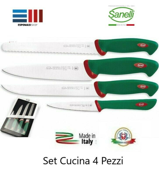 Set Coltelli Da Cucina 4 Pezzi Linea Premana Professional Di Sanelli