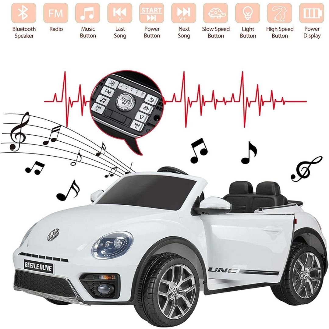 Volkswagen Maggiolino New Beetle Small Macchina Elettrica per Bambini 12v Licenza Ufficiale