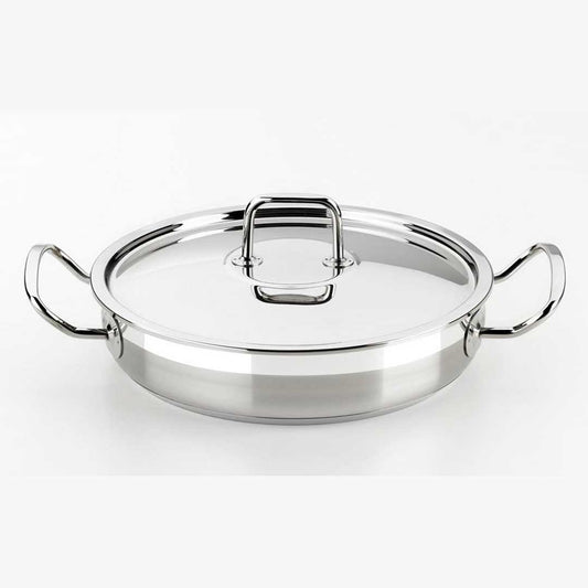 BRA Professional Saucepan with Lid 18/10 Stainless Steel