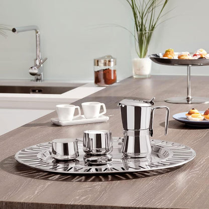 Giannini Caffettiera Giannina Restyling 1-3-6 tazze Acciaio inox 18/10 Adatta all'induzione Made In Italy