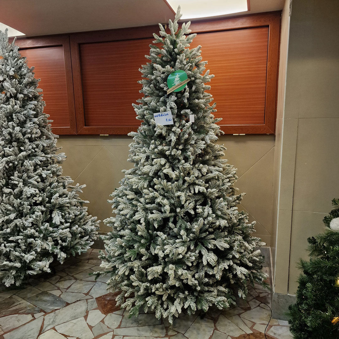 Nebraska Snow Covered Christmas Tree Various Sizes SILICONE + PVC 80%+20% HIGH QUALITY, 210 / 240 CM Height