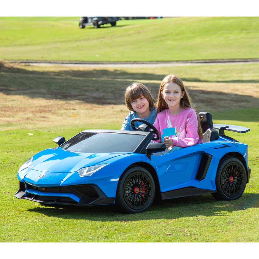 Lamborghini XXL Macchina Elettrica per Bambini Full Optional Extralarge + PROMO VIAGGIO , SUPPORTA ANCHE IL GENITORE