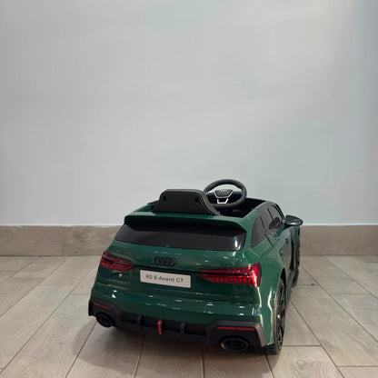 Audi RS6 GT Auto/Macchina Elettrica per Bambini 12V con Telecomando Parentale, Sedile in Pelle, MP3 USB SD, Luci LED, Porte Apribili e Sospensioni FULL OPTIONAL