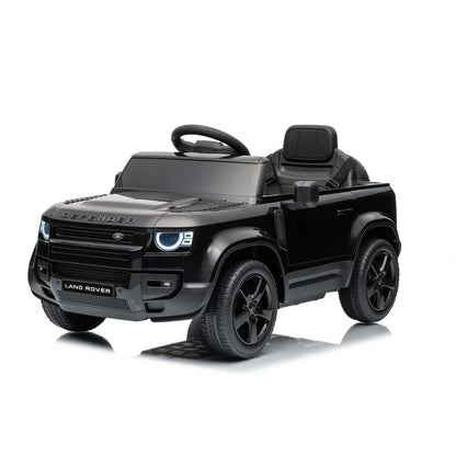 Land Rover Defender Small Auto Elettrica per Bambini 12V con Telecomando Parentale – Sedile in Pelle, Luci LED, Porte Apribili e Sospensioni