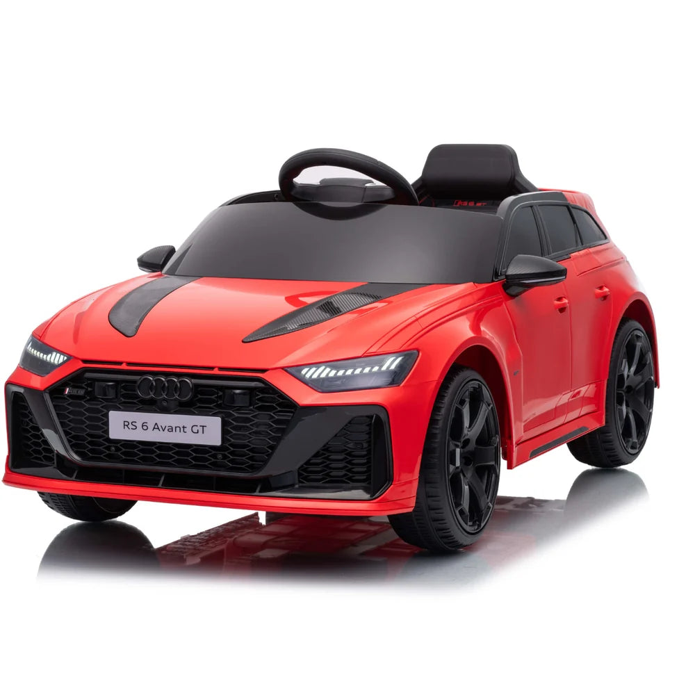 Audi RS6 GT Auto/Macchina Elettrica per Bambini 12V con Telecomando Parentale, Sedile in Pelle, MP3 USB SD, Luci LED, Porte Apribili e Sospensioni FULL OPTIONAL