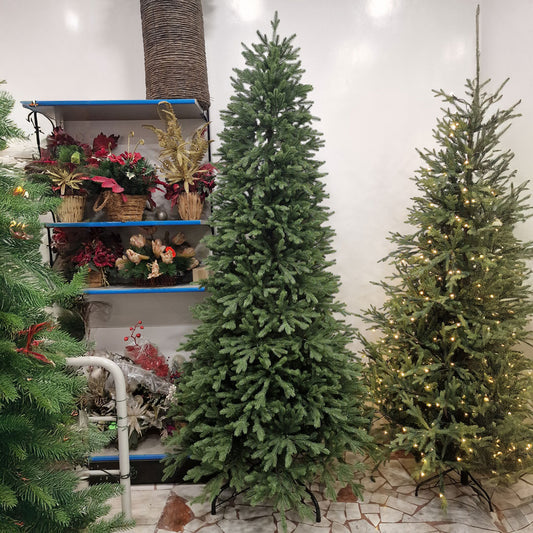 Pino Mediterraneo Slim Albero di Natale 100% Silicone 240 / 270 cm Altezza