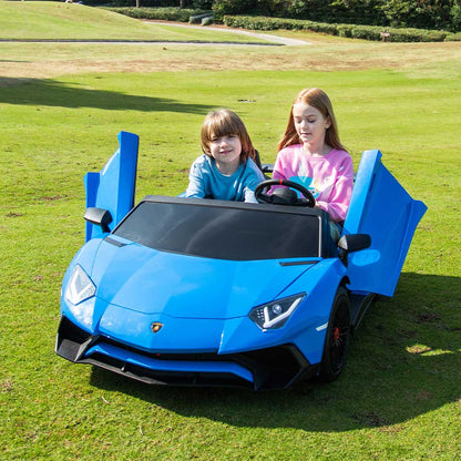 Lamborghini XXL Macchina Elettrica per Bambini Full Optional Extralarge + PROMO VIAGGIO , SUPPORTA ANCHE IL GENITORE