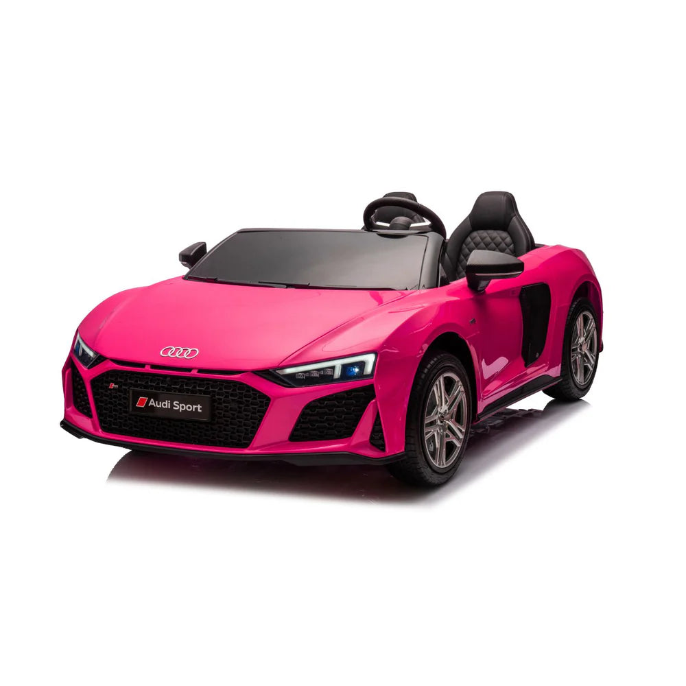 Audi R8 Big XXL Auto Elettrica 24V 2 Posti per Bambini con Telecomando Parentale – Ruote EVA, TV MP4, Sedili in Pelle, Luci LED e Porte Apribili