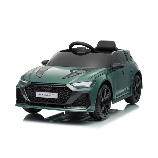 Audi RS6 GT Auto/Macchina Elettrica per Bambini 12V con Telecomando Parentale, Sedile in Pelle, MP3 USB SD, Luci LED, Porte Apribili e Sospensioni FULL OPTIONAL