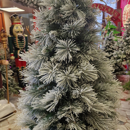 Aprica Slim Innevato Albero di Natale PVC Varie Dimensioni Alta Qualità 180 / 210 / 240 CM Altezza