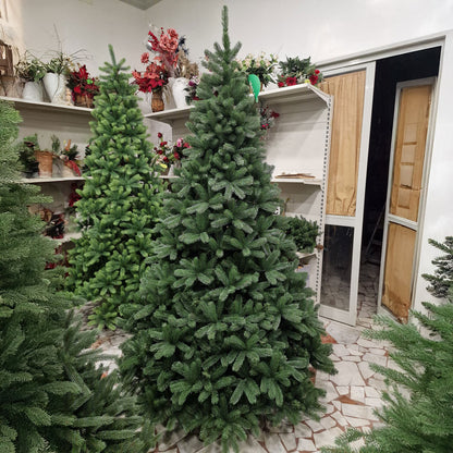 Bayum Largo Albero di Natale Varie Dimensioni Misto SILICONE + PVC 70%+30% , 210 / 240 CM Altezza Alta Qualità