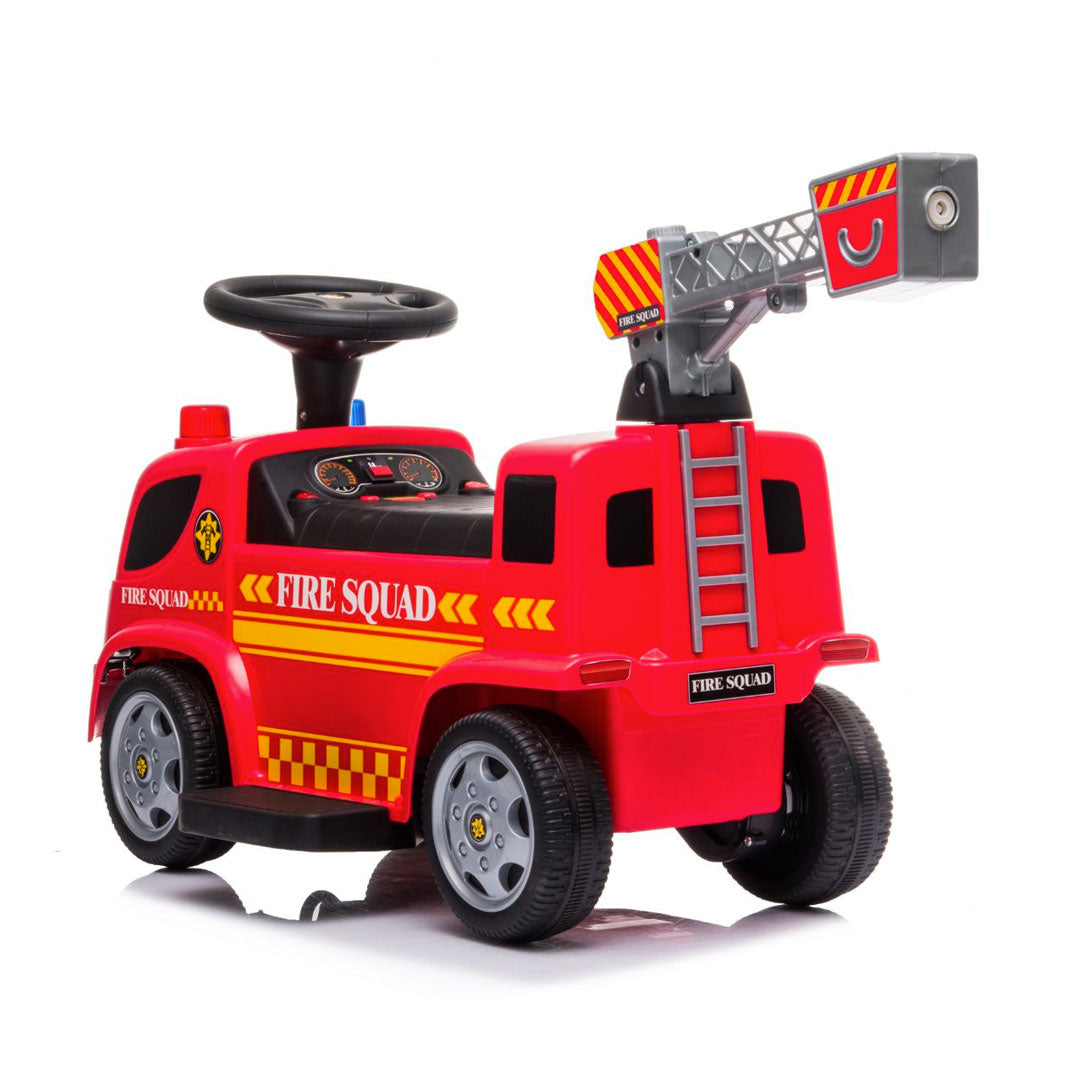 Electric Ride-On Fire Truck for Kids 6v