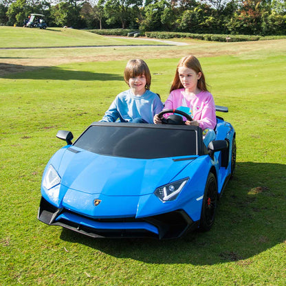 Lamborghini XXL Macchina Elettrica per Bambini Full Optional Extralarge + PROMO VIAGGIO , SUPPORTA ANCHE IL GENITORE