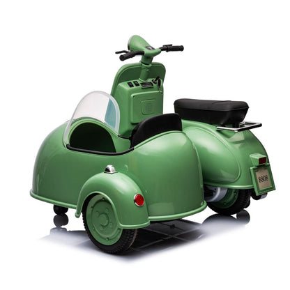 Vespa Sidecar Big Electric Motorcycle for Children 12v 