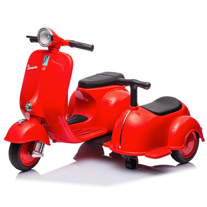 Vespa Sidecar Small Electric Motorcycle for Children 6v