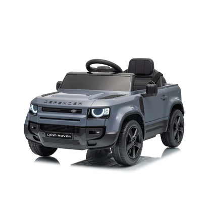 Land Rover Defender Small Auto Elettrica per Bambini 12V con Telecomando Parentale – Sedile in Pelle, Luci LED, Porte Apribili e Sospensioni