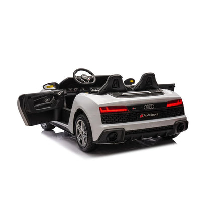 Audi R8 Big XXL Auto Elettrica 24V 2 Posti per Bambini con Telecomando Parentale – Ruote EVA, TV MP4, Sedili in Pelle, Luci LED e Porte Apribili