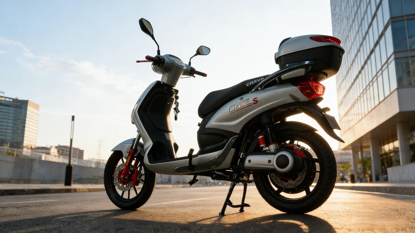 CITYALL V60 DURACEL Versione PREMIUM Scooter/Motorino Elettrico Luxury 1000W Omologato e Targabile 2 Posti con Batteria Litio 60V 31Ah – Ammortizzatori Posteriori a Gas, Autonomia fino a 60 Km, Bluetooth, NFC, Full Optional