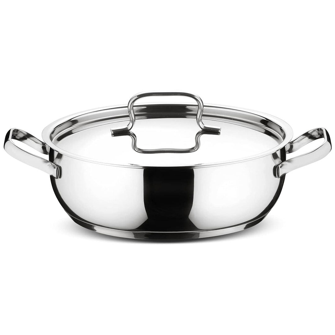 Lagostina Sfiziosa Set of 24 Induction, Gas and Oven Cookware in 18/10 Stainless Steel, Lagoseal Plus Triple Layer Base,