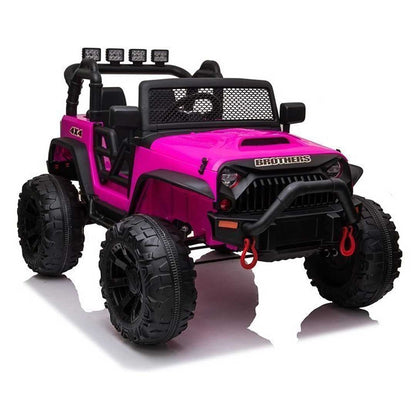 Jeep Unika Macchina Elettrica per Bambini 24v Full Optional Motori 200W Ruote in Gomma